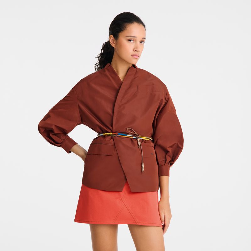 Women Longchamp Longfriend Belt Brown | Thailand-329TISOGX
