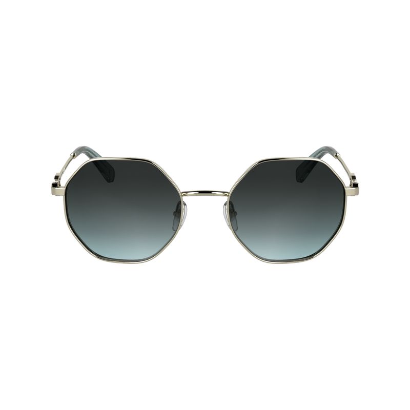 Women Longchamp Metal Sunglasses Blue Grey | Thailand-359IQXLZS