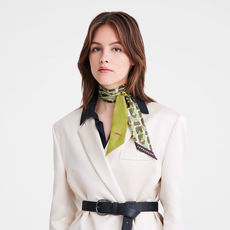 Women Longchamp Origami Le Pliage Headband Green | Thailand-607WXEGVM