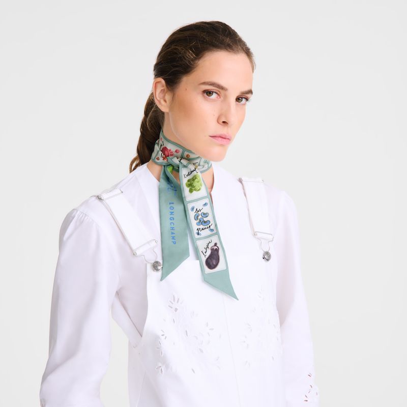 Women Longchamp Pink And Green Headband Multicolor | Thailand-053EDWPGY