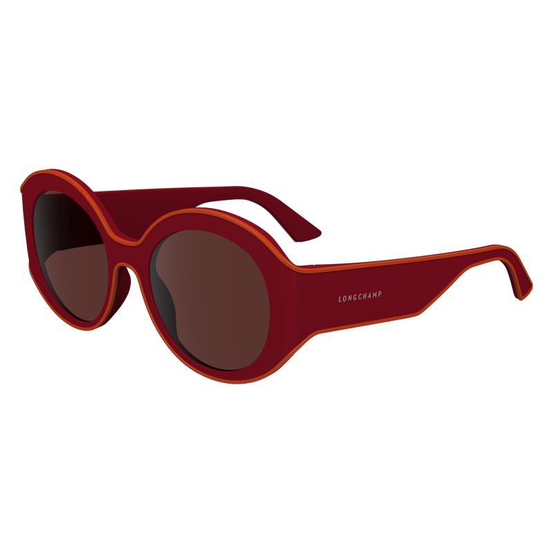 Women Longchamp Plant Based Resin Sunglasses Red / Navy | Thailand-609AOVHUK