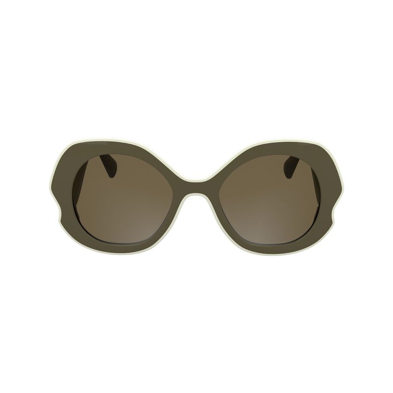 Women Longchamp Plant Based Resin Sunglasses Olive / Multicolor | Thailand-435KXDSWI