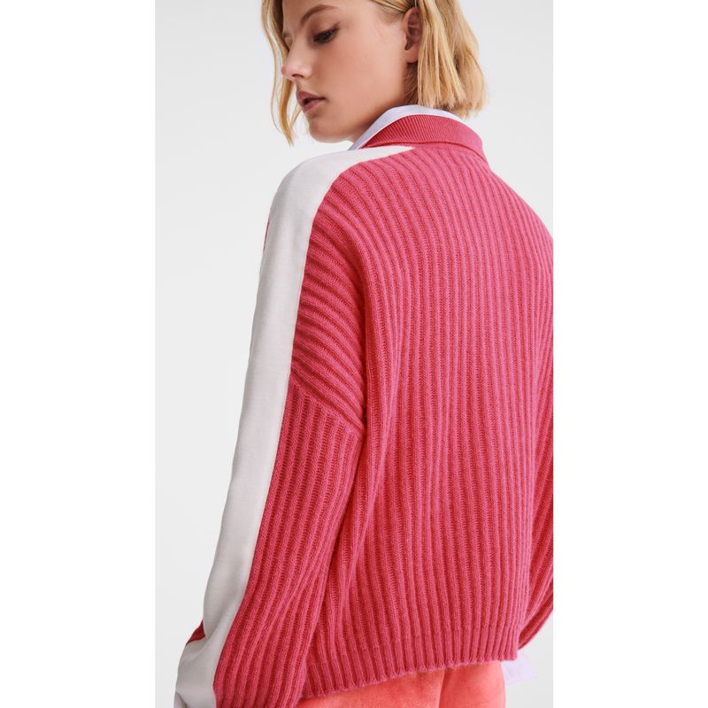 Women Longchamp Polo Collar Jumper Pink | Thailand-612UMILZQ
