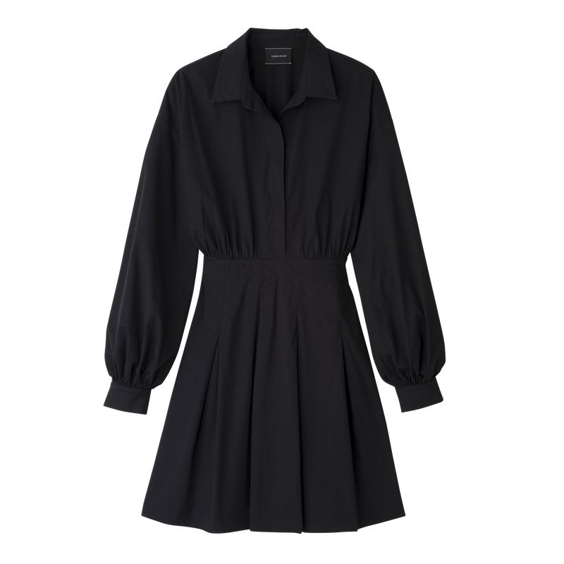 Women Longchamp Popelin Dress Black | Thailand-681LCAYHS