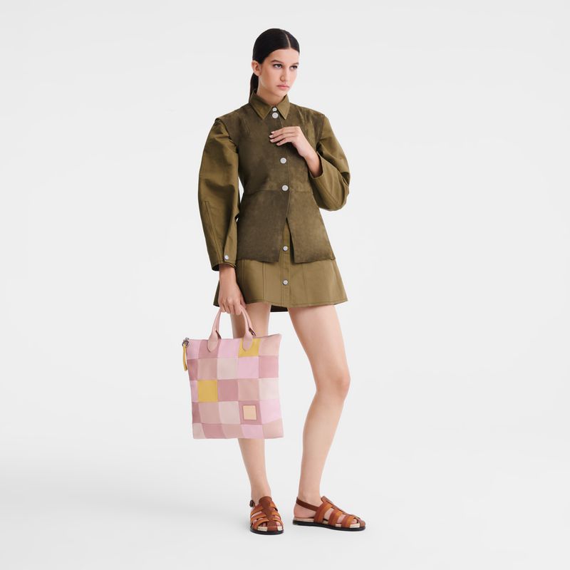 Women Longchamp Re-play L Handbag Light Rose | Thailand-148VEPARG