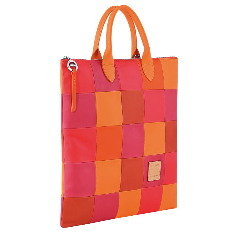 Women Longchamp Re-play L Handbag Red / Orange | Thailand-851FWDPZO