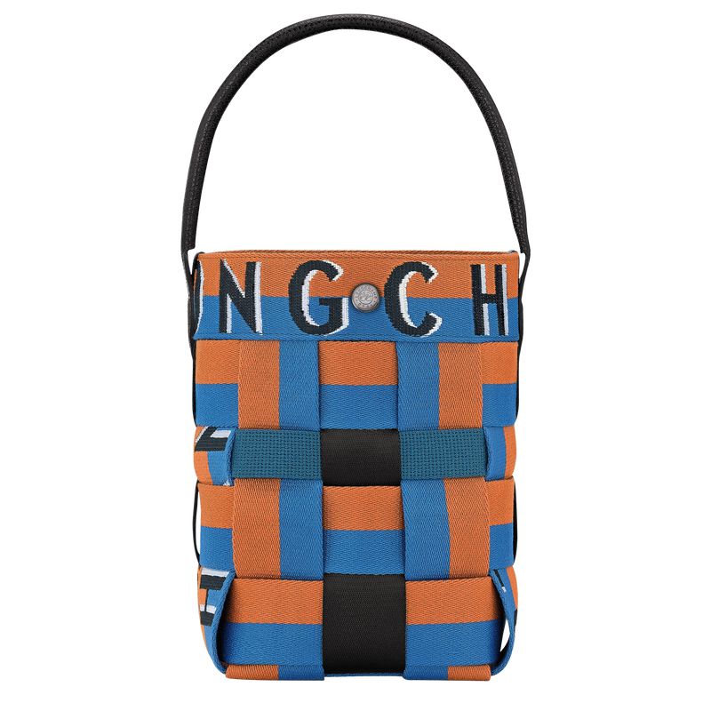 Women Longchamp Re-play Xs Bucket Bag Blue / Orange | Thailand-186CXHUQZ