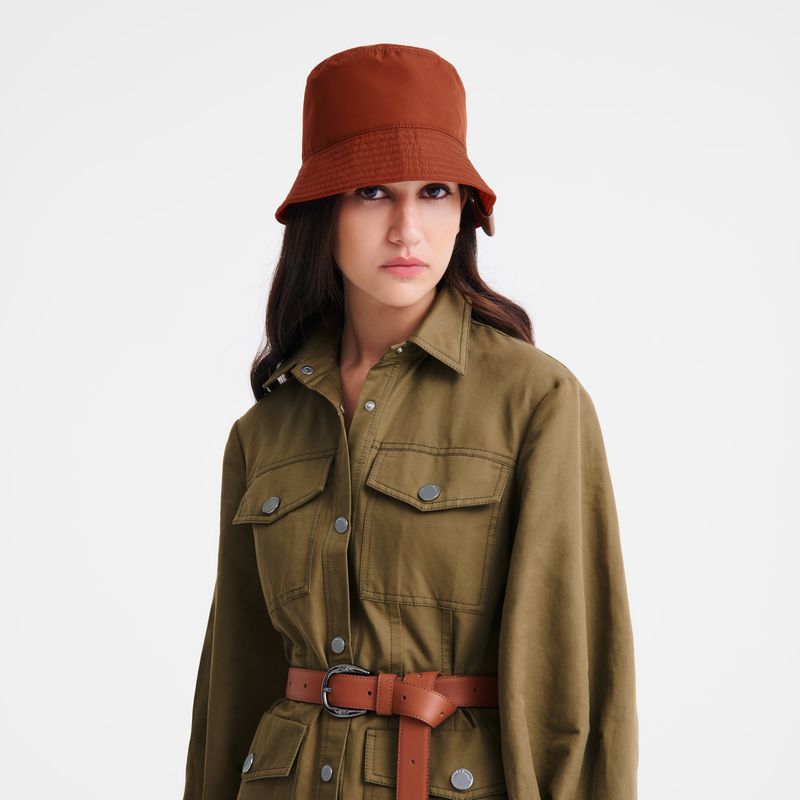 Women Longchamp Reversible Bucket Hat Brown / Pink | Thailand-372EFSZOX