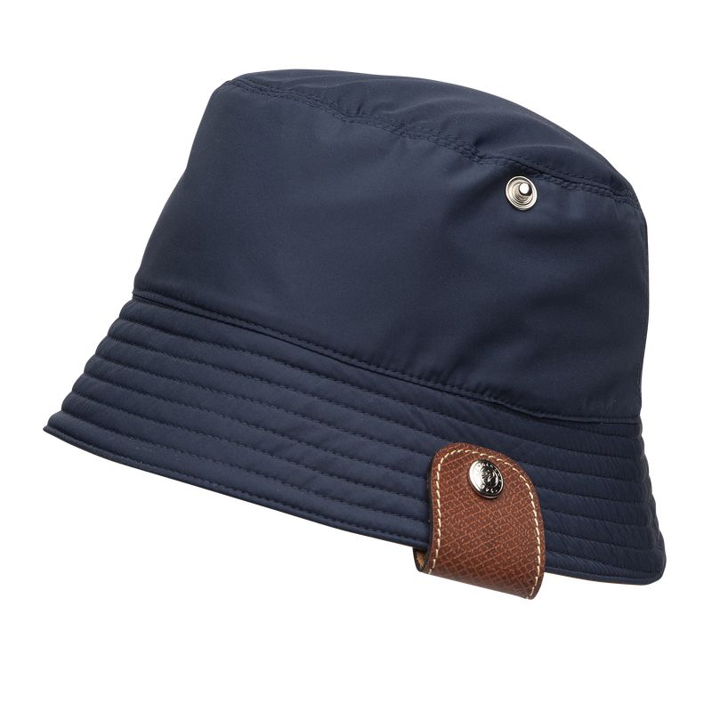 Women Longchamp Reversible Bucket Hat Navy | Thailand-849KNVTJC