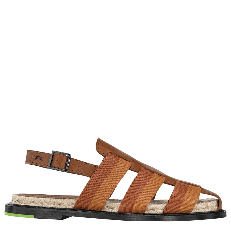 Women Longchamp Shadow Sandals Brown | Thailand-168WCATYV