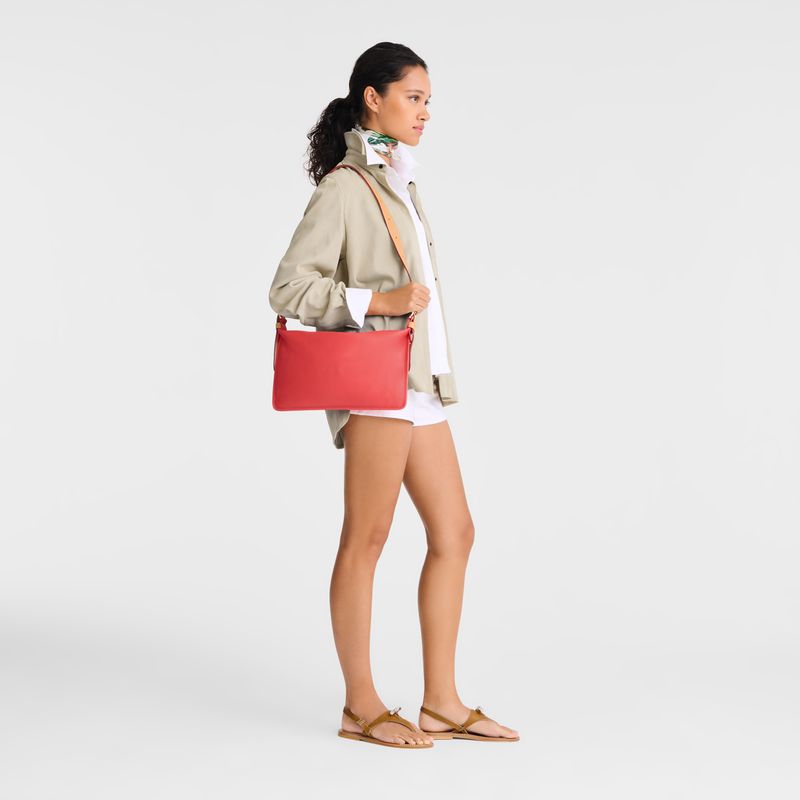 Women Longchamp Smoothie M Crossbody Bag Pink | Thailand-763PTSIOB