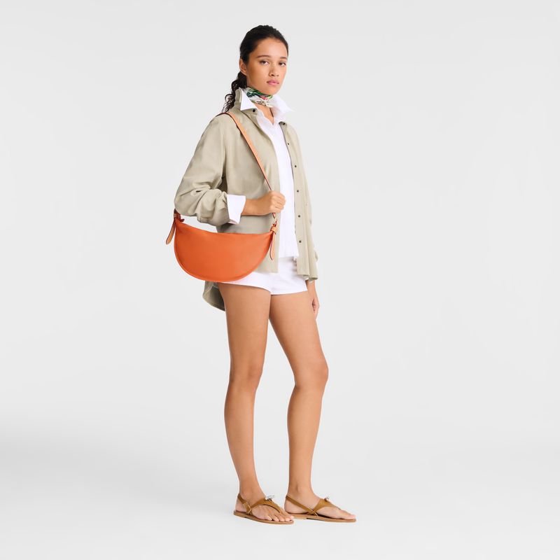 Women Longchamp Smoothie M Crossbody Bag Orange | Thailand-246ACPQRE