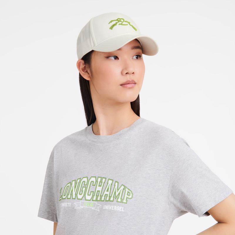 Women Longchamp Solid Cap White | Thailand-948IUMJDG
