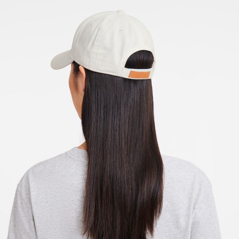 Women Longchamp Solid Cap White | Thailand-948IUMJDG
