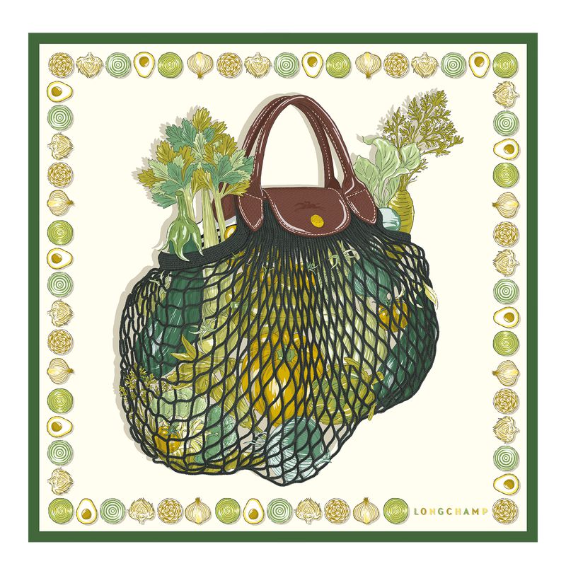 Women Longchamp The Gourmet Mesh 70 Scarf Green / Multicolor | Thailand-684AYFDWZ