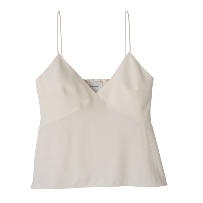 Women Longchamp Thin Strap Top Cream | Thailand-467BQWLIX