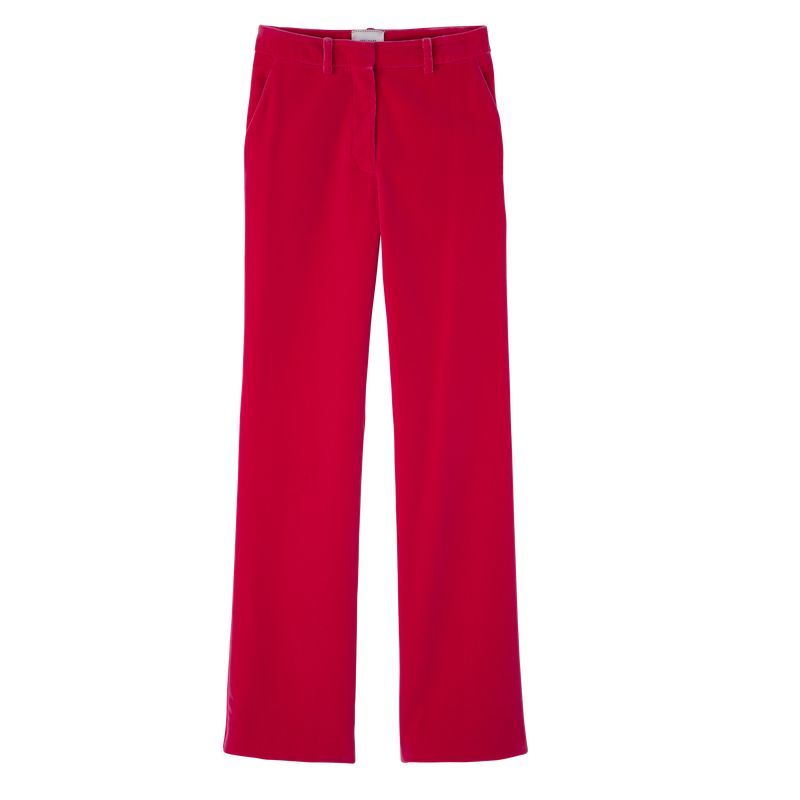 Women Longchamp Velvet Pants Pink | Thailand-527FJKCZT