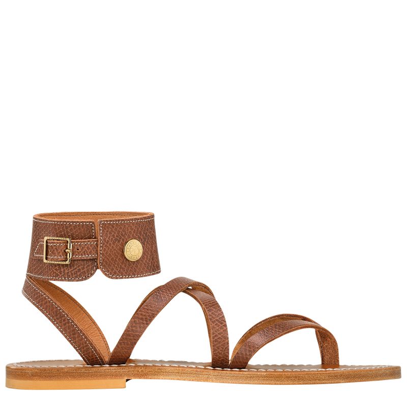 Women Longchamp X K.Jacques Sandals Brown | Thailand-638OWMHGT