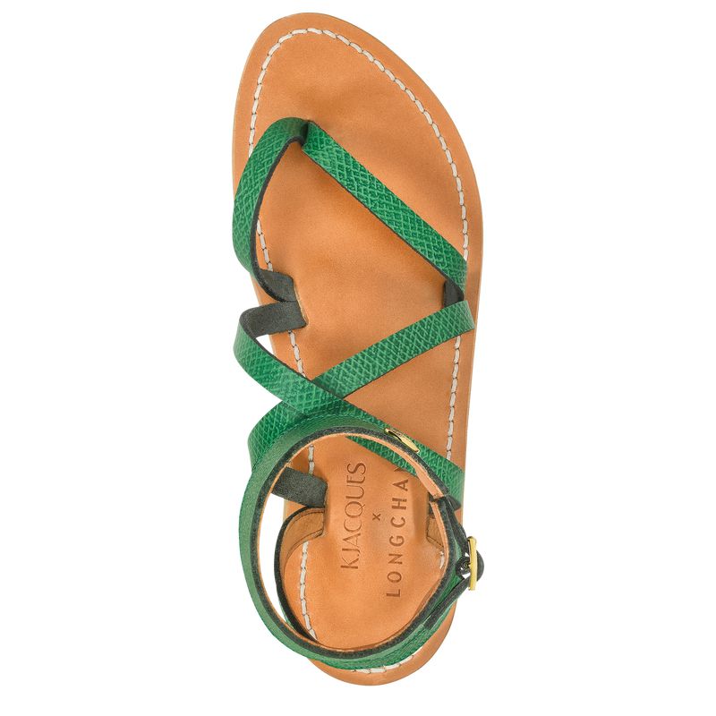 Women Longchamp X K.Jacques Sandals Green | Thailand-654AJVHET