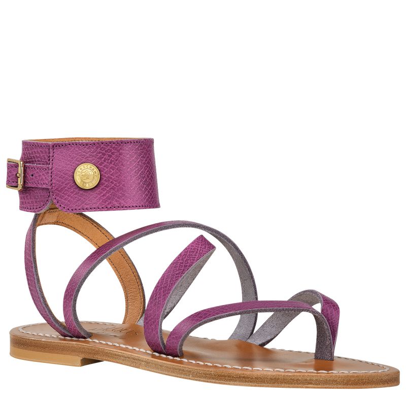 Women Longchamp X K.Jacques Sandals Purple | Thailand-458ROXDQP