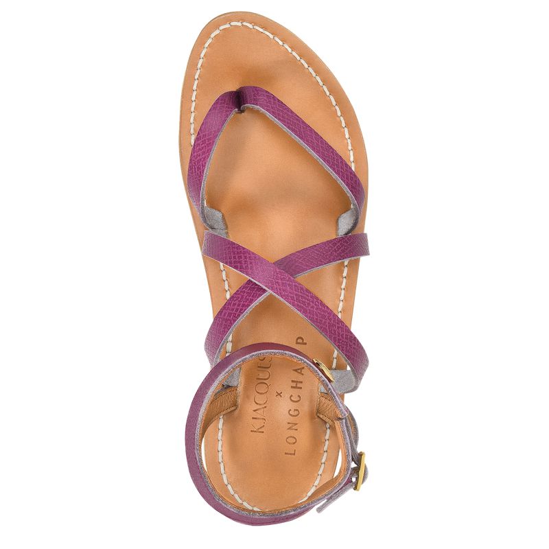 Women Longchamp X K.Jacques Sandals Purple | Thailand-458ROXDQP
