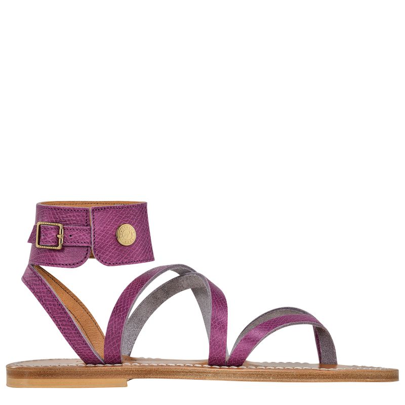 Women Longchamp X K.Jacques Sandals Purple | Thailand-458ROXDQP