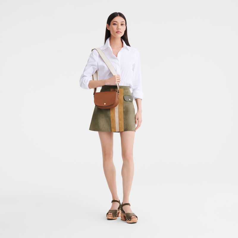 Women Longchamp Épure S Crossbody Bag Brown | Thailand-418HGLKVP