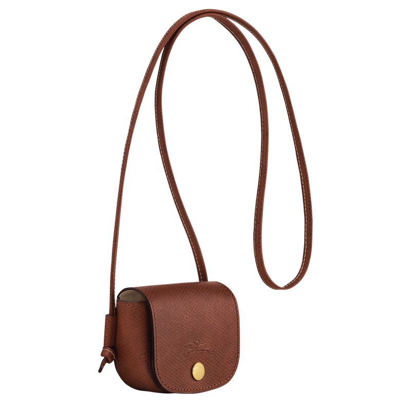 Women Longchamp Épure With Leather Lace Coin Purse Brown | Thailand-750BZVJNE