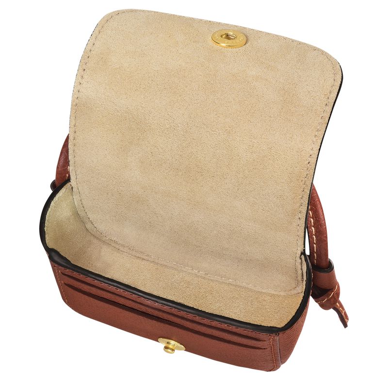Women Longchamp Épure With Leather Lace Coin Purse Brown | Thailand-750BZVJNE