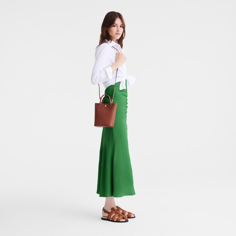 Women Longchamp Épure Xs Tote Bag Brown | Thailand-420ZMJOUQ