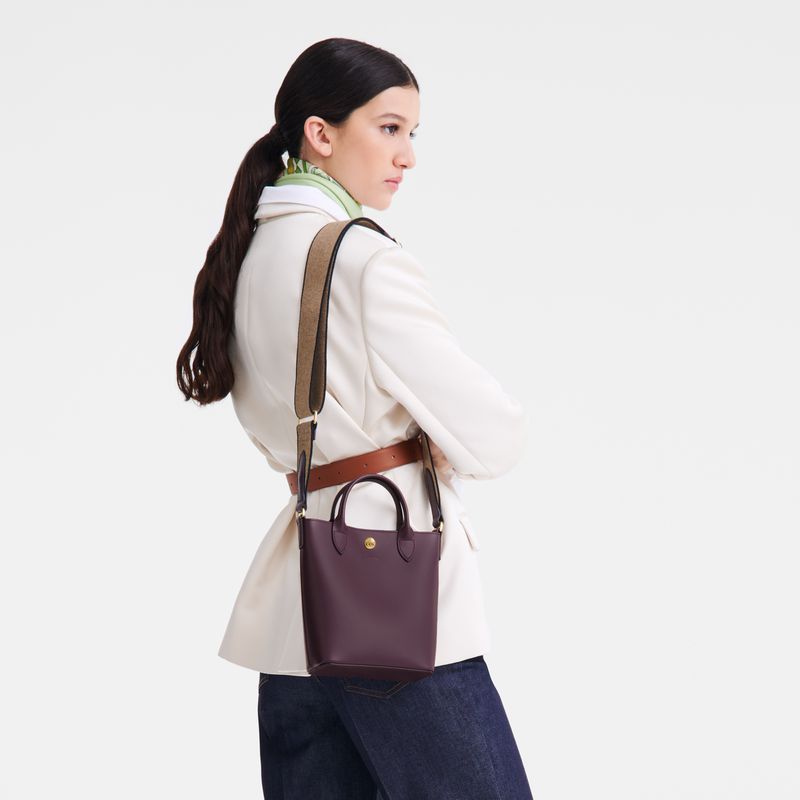 Women Longchamp Épure Xs Tote Bag Dark Purple | Thailand-897BKCWJS